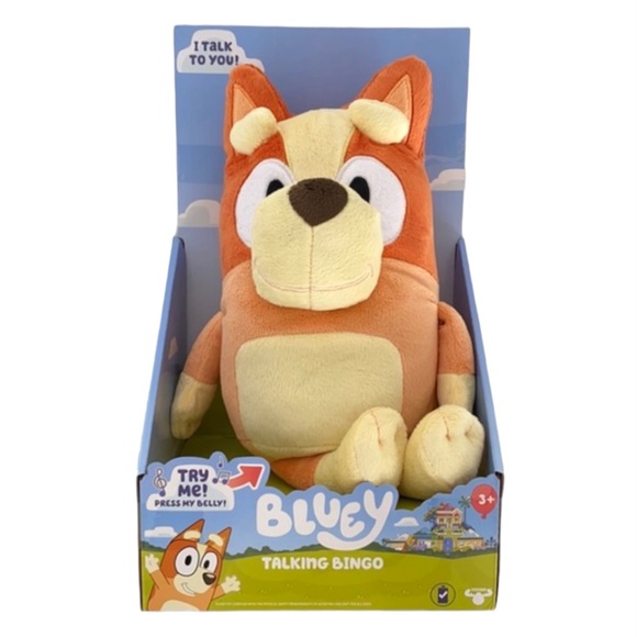 Bluey Talking Bingo Stuffed Plush Dog - Picture 3 of 11
